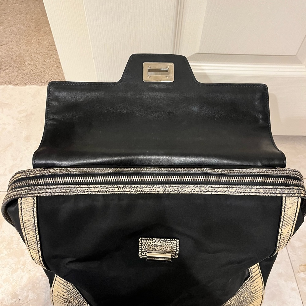 Authentic Prada Python Tessuto Leather Satchel - image 8